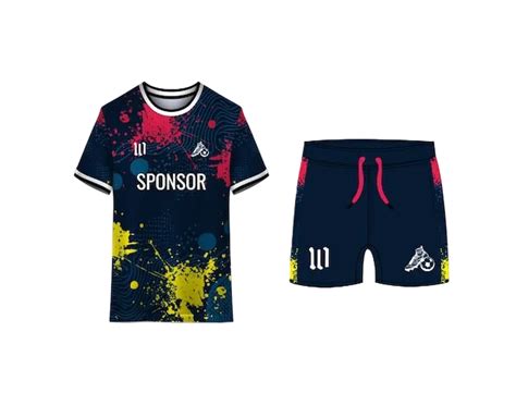 NextPrint Elite Navy Multicolor Splash Soccer Kit – Personalized Jerse ...