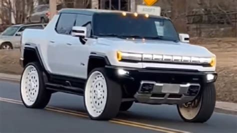 A GMC Hummer EV Crabwalking On 30-Inch Wheels Is Peak Pointlessness | Carscoops