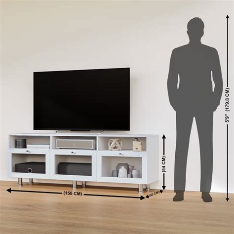 Buy Helios Soho Medium TV Unit - White from Home Centre at just INR 34993.0
