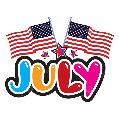 July Month Clipart