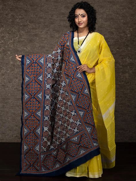 Kantha Stitch Dupatta – WeaversIndia