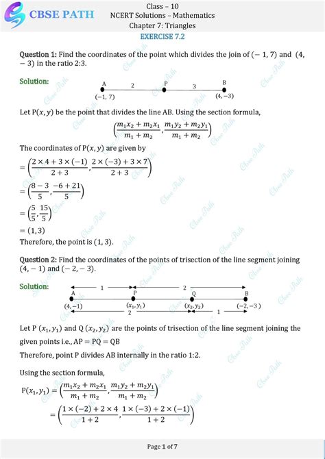 Class 10 Maths Exercise 7.2 Question 8 的图像结果