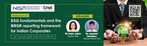 ESG fundamentals and the BRSR reporting framework for Indian Corporates ...