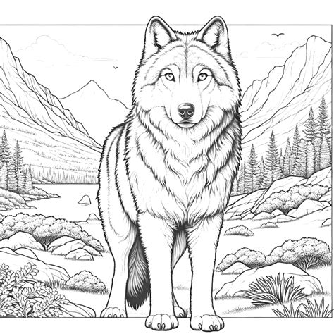 Wolf Coloring Pages - Coloring Pages Gem