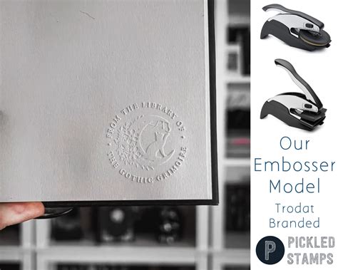 LBR9 Personalized Book Embosser | Pickled Stamps