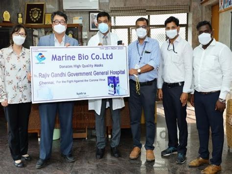 Marine Bio Donates High-End Protective Masks to Rajiv Gandhi Government ...