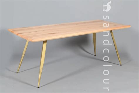 Helen Natural Golden Table - 8 Seater