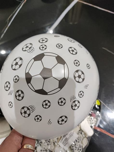 PARTY LAND® 20Pcs Football Print Balloons for Sports Theme Party (white ...