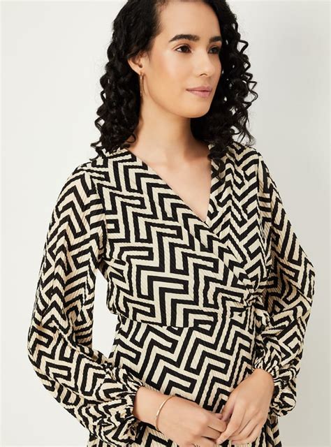 Buy Women Printed Wrap Dress Online at just Rs. 1399.0 - 1000013962307 ...