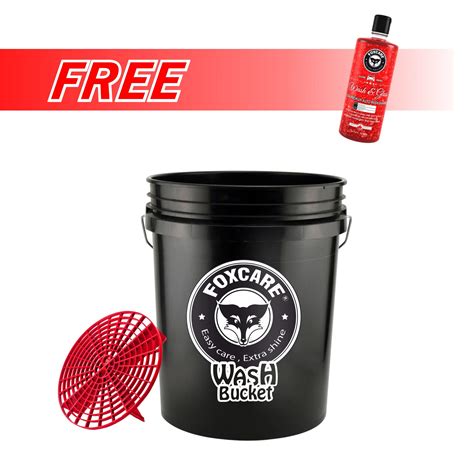 Foxcare Grit Safe and Detailing Car Wash Black Bucket – Foxcare Industries