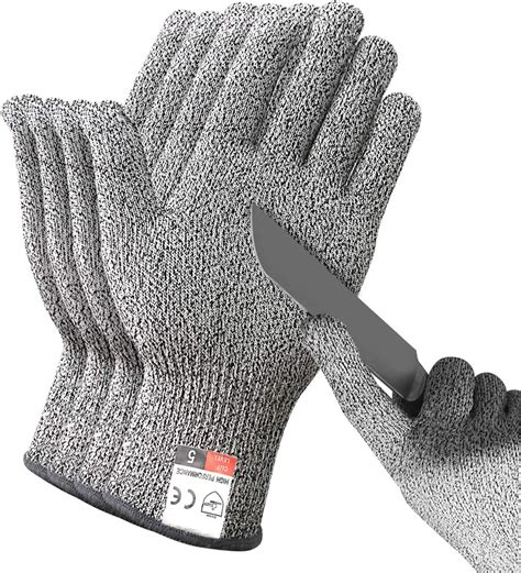 2 Pairs DEYAN Cut Resistant Gloves - Food Grade India | Ubuy