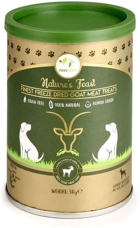 Pawfect Pet Foods Finest Freeze Dried Grain Free Goat Meat Treats For ...