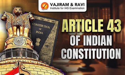 Article 43 of Indian Constitution, Case Laws, Significance