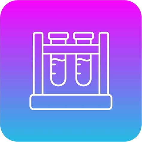 Ícone de rack de tubo de ensaio | Vetor Premium