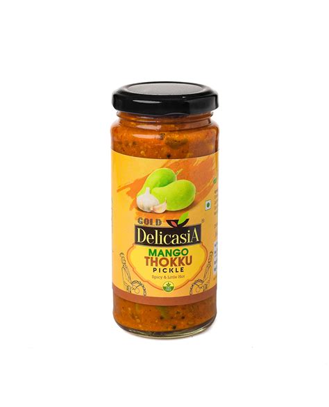 Buy DELICASIA Gold Mango THOKKU Pickle 250 gm Indian Flavor NO ...