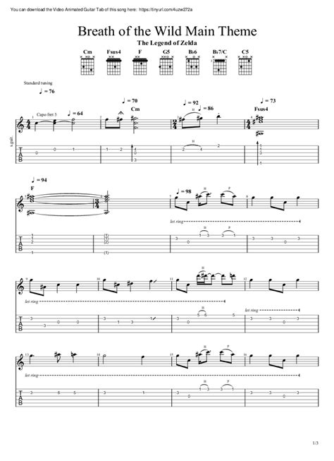 Guitar Chords Of One Last Breath
