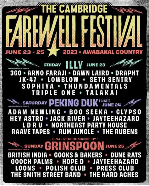 Sneak Peek: Farewell Festival Lineup Revealed for an Unforgettable ...