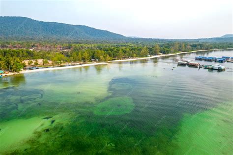 Premium Photo | Aerial view of tropical beach in phu quoc island, vietnam. a wild place with ...
