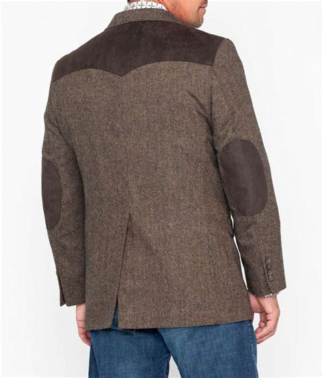 Western Sport Coat | Button Patched Cowboy Blazer - Jackets Masters