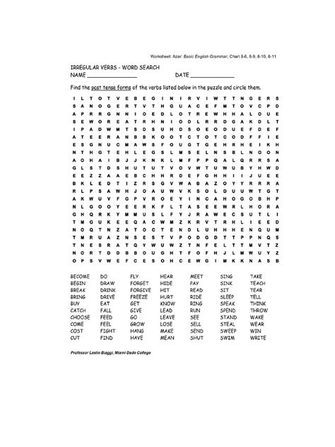 Irregular Worksheet 的图像结果