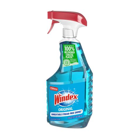 Buy Windex Glass Cleaner, Original Blue, Spray Bottle, 23 fl oz from ...