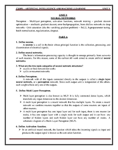 CS3491- Artificial Intelligence AND Machine Learning-1221091049-UNIT 5 ...