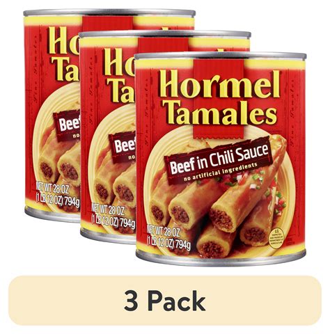 Hormel Beef Tamales with Chili Sauce for Breakroom Meals - Walmart ...
