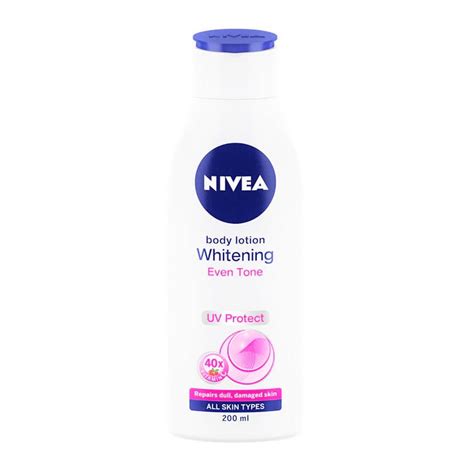 Nivea Body Lotion Whitening Even Tone UV Protect 200 ml & 400 ml Bottl ...