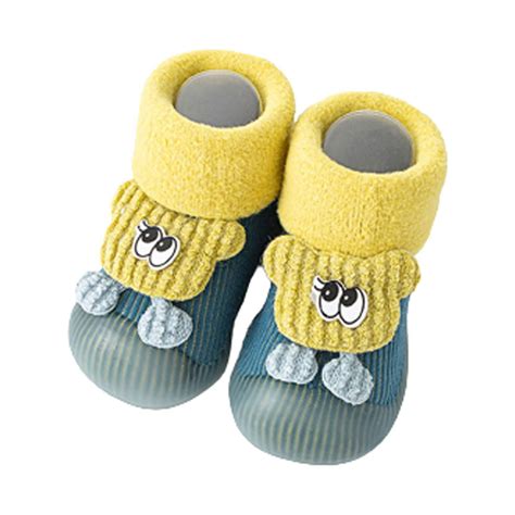 Hstyle Baby Sock Shoes Toddler Walking Shoes Infant Non-Slip Slippers Soft Rubber Sole Sneakers for