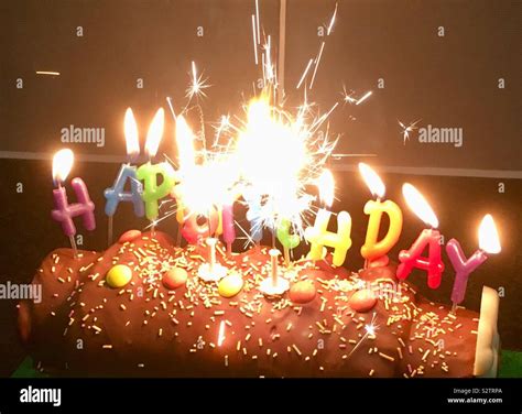 Birthday Cake Candles Sparklers