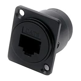 Probots Cat6 to Cat6 Pass through Panel Mount Connector Female Buy ...