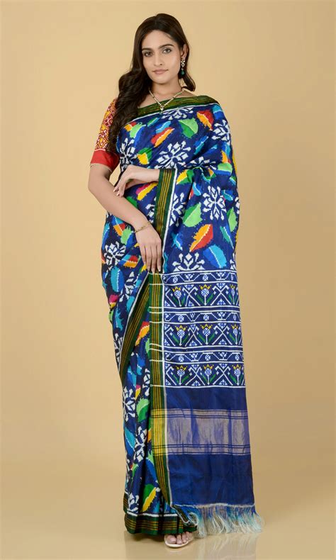 Double Ikat Patola Saree Leaf Jaal – My Store