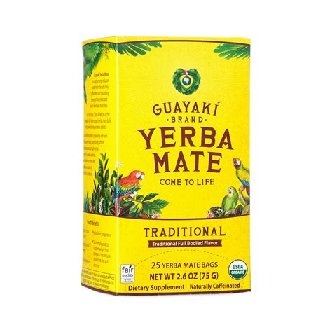 Traditional Yerba Mate Tea Bags by Guayaki - Thrive Market