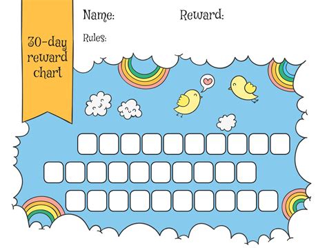 Children Reward Chart Templates | 101 Activity