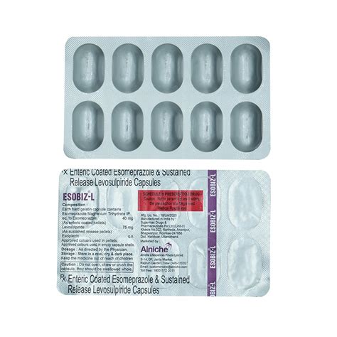 Esobiz-L - Strip of 10 Capsules : Amazon.in: Health & Personal Care