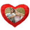 Buy, Send Red Heart shaped cushion personalised photo online|Zestpics