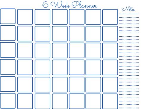 Free 6 Week Calendar Printable: Plan & Organize! - Printables for Everyone