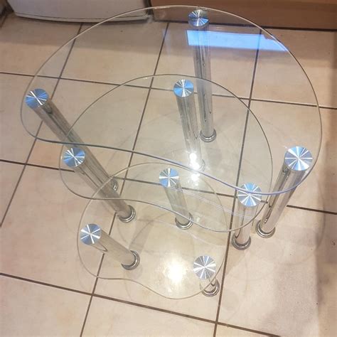 Nest Of Glass Tables in B43 Sandwell for £10.00 for sale | Shpock