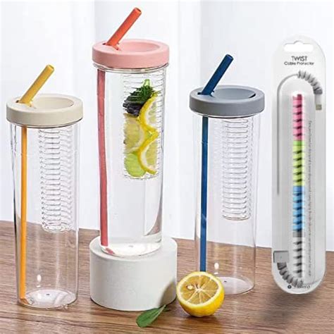 Crownsmill - Plastic Fruit Infuser Bottle, 700 ml, (Green) : Amazon.in ...