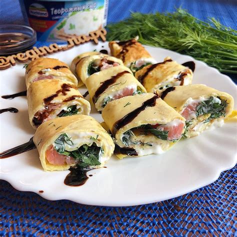 ПП - Рецепты в Instagram: «Яичные роллы с творожным сыром и сёмгой 🌯😋 ...