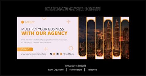 Facebook cover design for social media post | Premium Vector