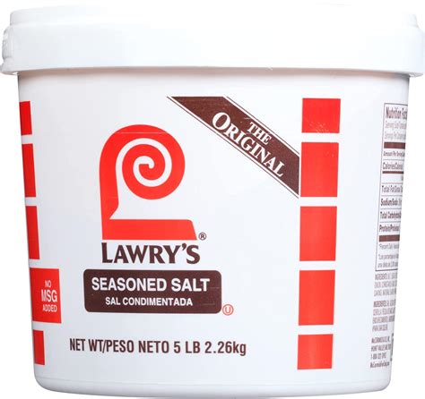 Lawry's Seasoned Salt 5 lb - All-Purpose Blend of Salt, Garlic ...