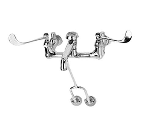 T&S Brass B-0657 Wall Mount 8-Inch Centers Vacuum Breaker Integral ...