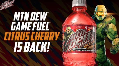 Mountain Dew Game Fuel Citrus Cherry returns November 6 with Halo ...