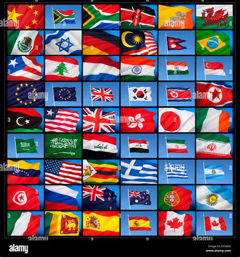 National flags from countries around the world Stock Photo: 68818108 ...