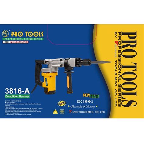 Pro Demolition Hammer - Model 3816-A – Yking Tools