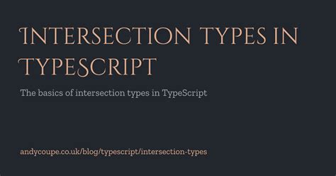 Making a TypeScript Type 的图像结果