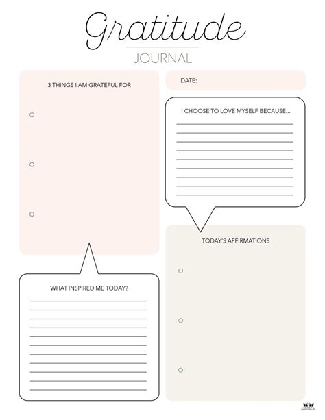 Free gratitude journal printable 13 thanksgiving printables – Artofit