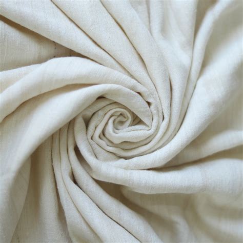 Pure Eri Silk Fabric | Ahimsa Silk Fabric | Off- white – Arras