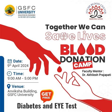Blood Donation Camp | GSFC University, Vadodara